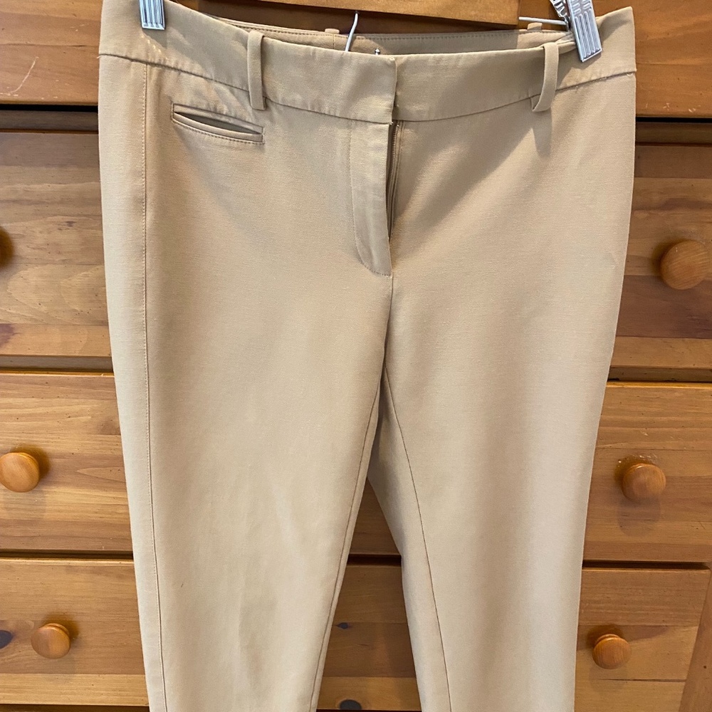 khaki crop pants